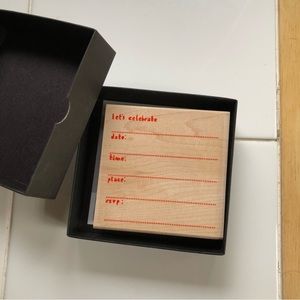 NWT Yellow Owl Workshop Stamp, invitation DIY